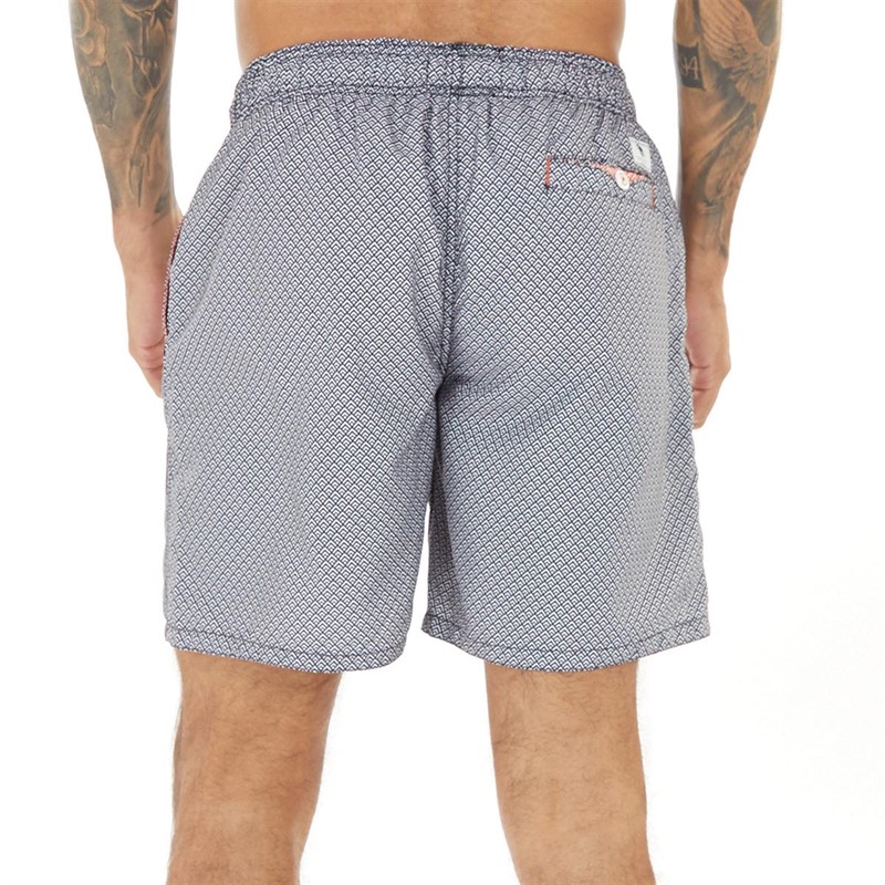 Buy Ted Baker Mens Pinch Printed Swim Shorts Navy