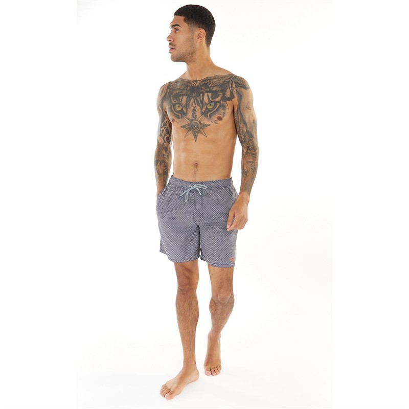 Buy Ted Baker Mens Pinch Printed Swim Shorts Navy