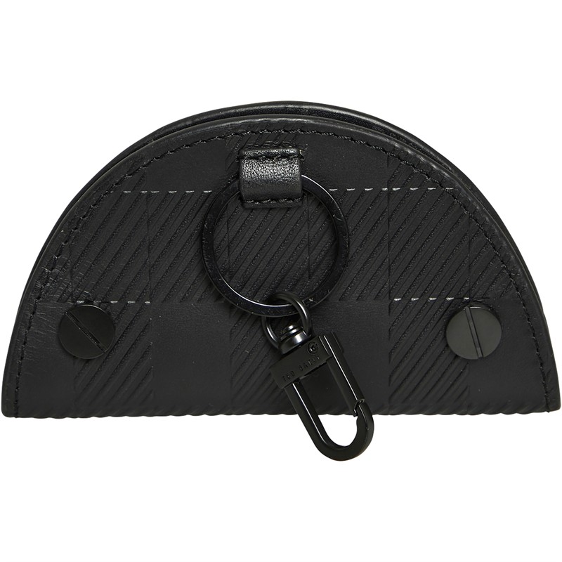 Buy Ted Baker Mens Sharet Leather Check Key And Cardholder Black