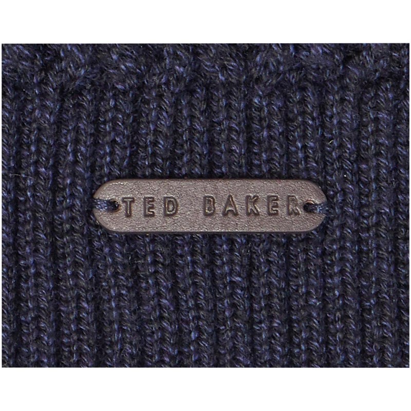 Buy Ted Baker Mens Elver Chunky Textured Scarf Navy