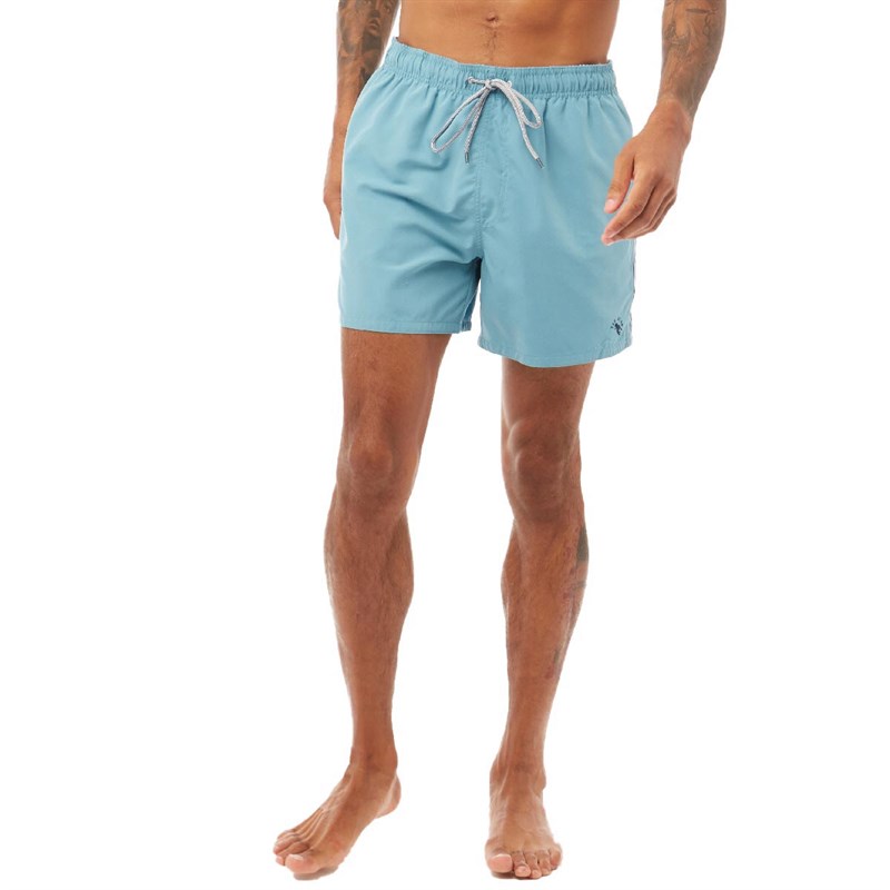 Buy Ted Baker Mens Nel/Somo Solid Drawstring Swim Shorts Light Blue