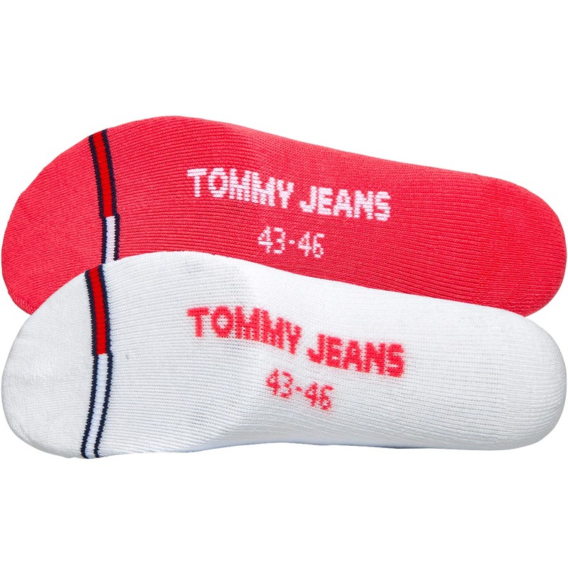 Buy Tommy Hilfiger TJ Quarter Two Pack Socks Pink