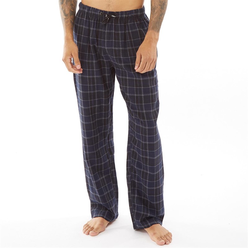 Buy Tokyo Laundry Mens Checked Loungewear Pants Blue Marl Check