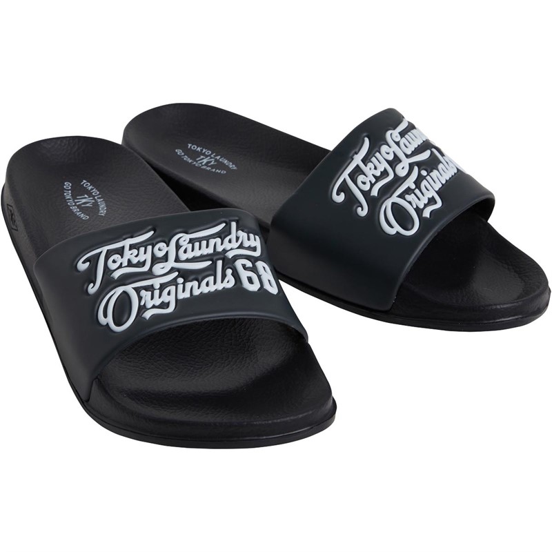 Buy Tokyo Laundry Mens Zinger Sliders Black