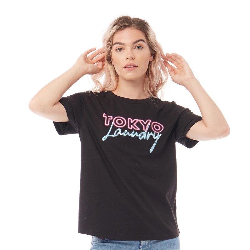 Buy Tokyo Laundry Womens Galilea TShirt Jet Black