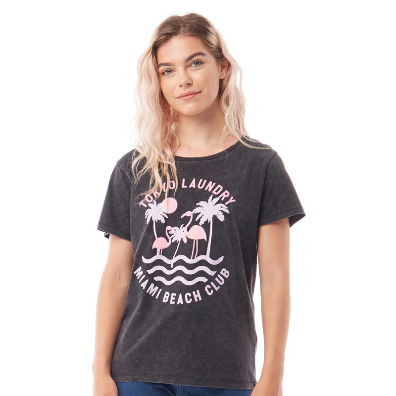 Buy Tokyo Laundry Womens Covetes TShirt Black