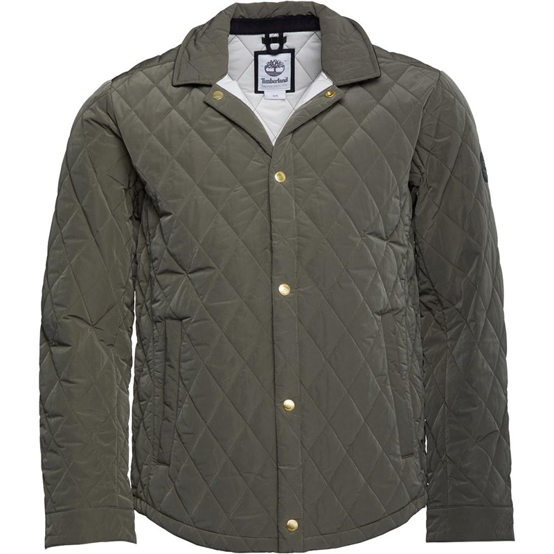 Buy Timberland Mens Crawford Quilted Thermal DWR Overshirt Jacket Grape