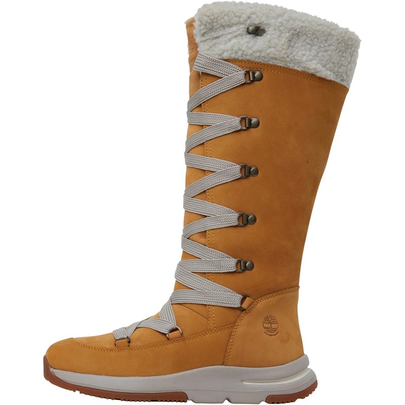 Buy Timberland Womens Mabel Town Tall Waterproof Mukluk Boots Wheat