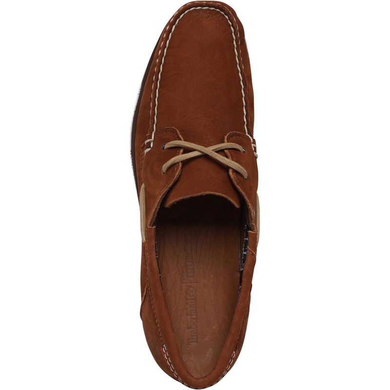 Buy Timberland Mens Atlantic Break Deck Shoes Saddle