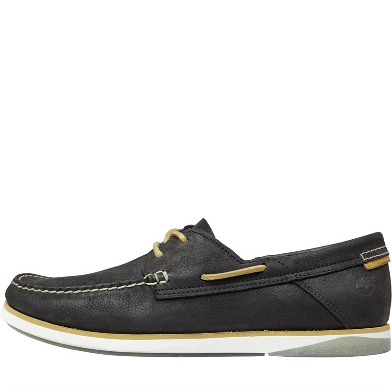 Buy Timberland Mens Atlantic Break Deck Shoes Jet Black