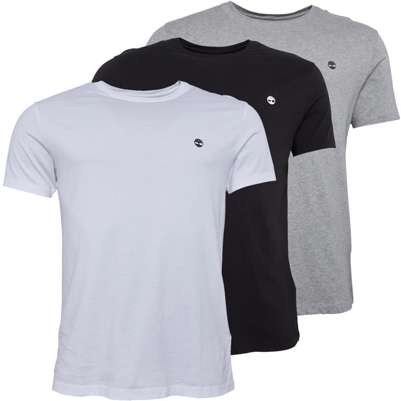 Buy Timberland Mens Three Pack Basic Slim Fit TShirts Multi Colour