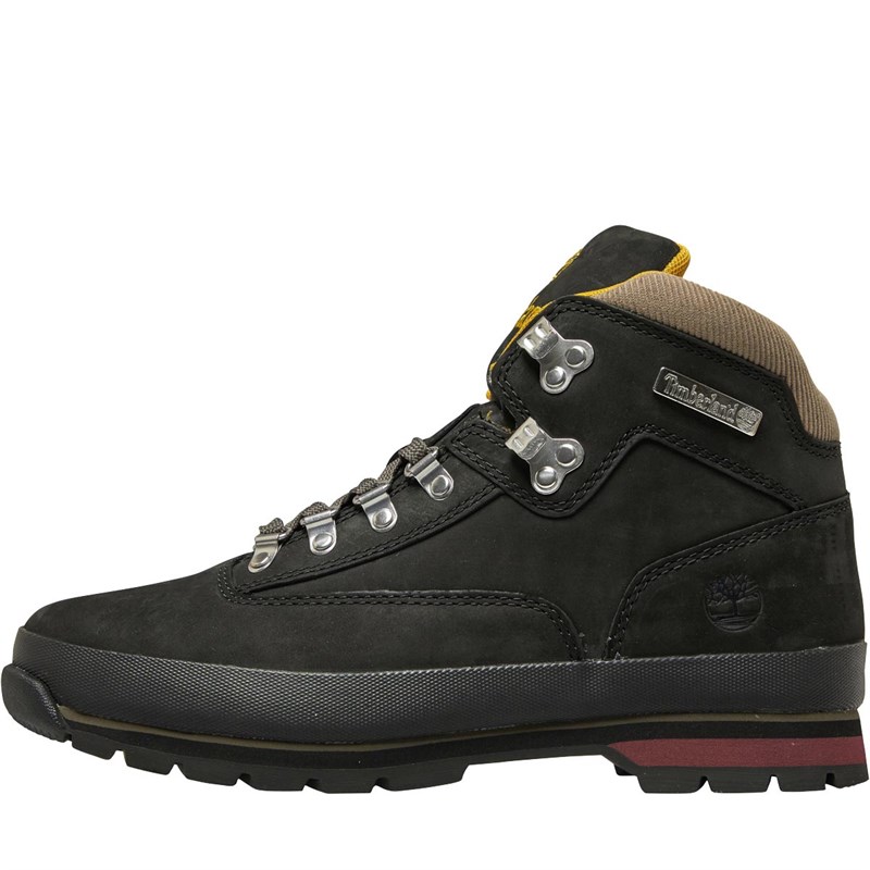 Buy Timberland Mens Euro Hiker Leather Boots Black