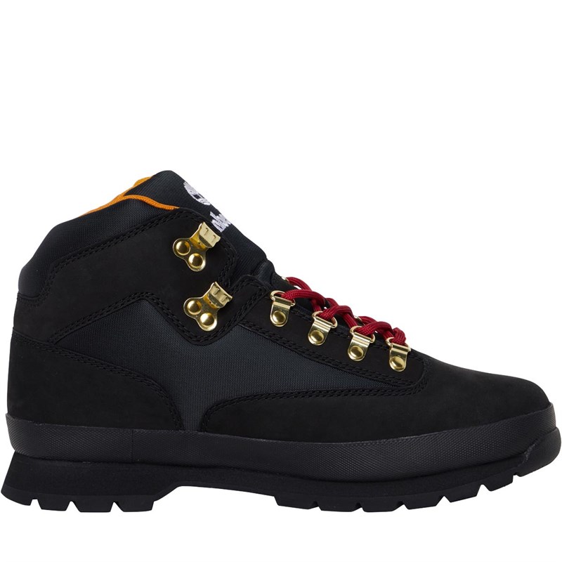 Buy Timberland Mens Euro Hiker F/L Boots Jet Black