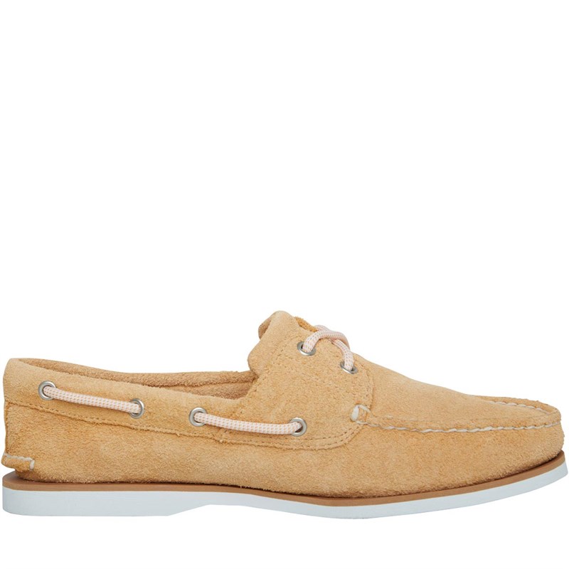 Buy Timberland Mens Classic Boat 2 Eye Deck Shoes Buff Orange