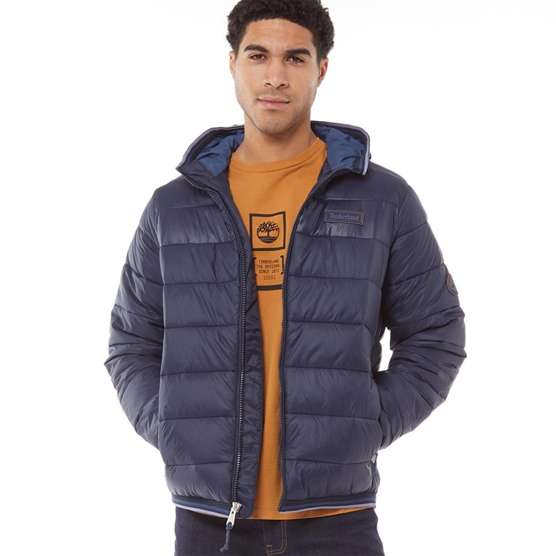 Buy Timberland Mens Mid Weight Hooded Jacket Dark Sapphire