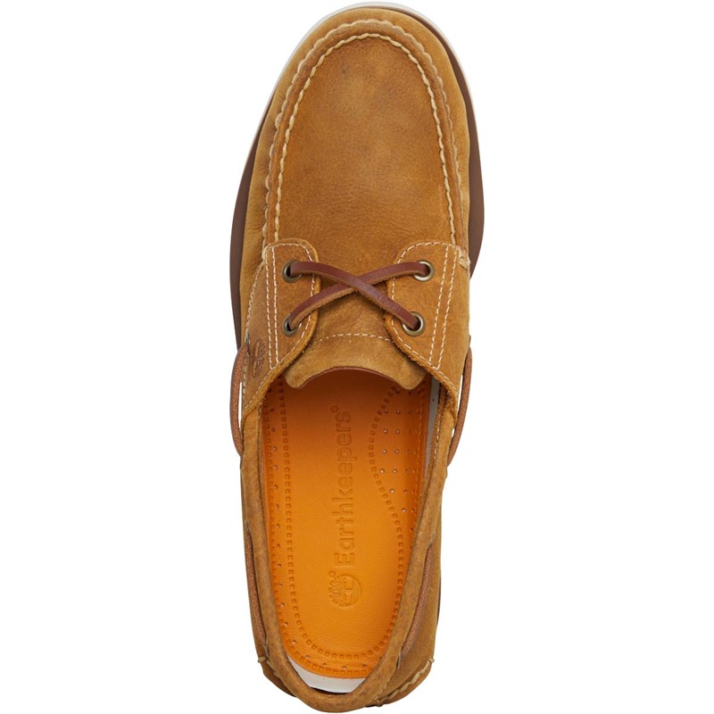Buy Timberland Mens Classic Boat Ek+ 2 Eye Deck Shoes Dark Wheat
