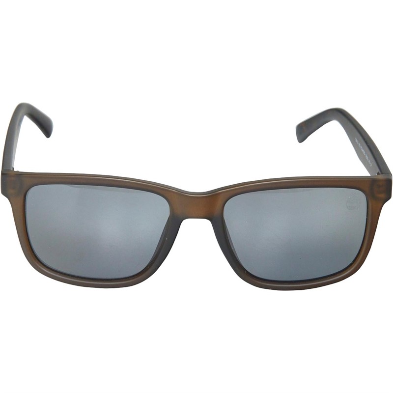 Buy Timberland Mens Injected Sunglasses Matte Dark Green/Smoke Polarized