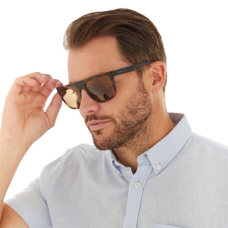 Buy Timberland Mens Injected Sunglasses Dark Havana/Brown Polarized