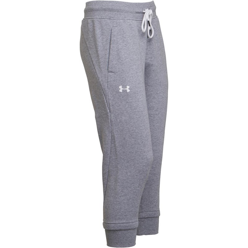 Buy Under Armour Womens Slim Leg Fleece Capri Sweat Pants Grey