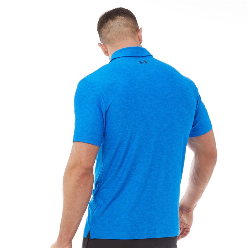 Buy Under Armour Mens HeatGear Playoff Polo Blue Circuit/Blue Circuit