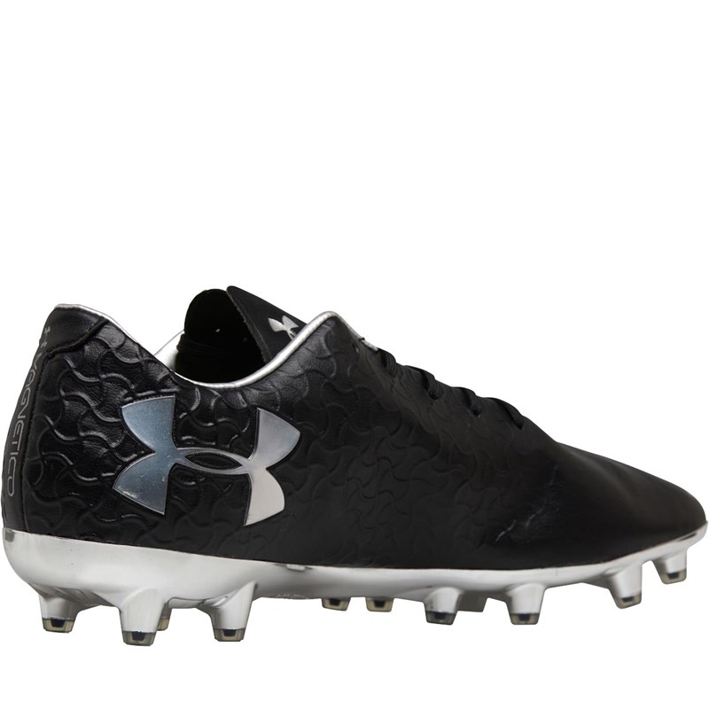 Buy Under Armour Mens Pro FG Football Boots Black/Metallic Silver