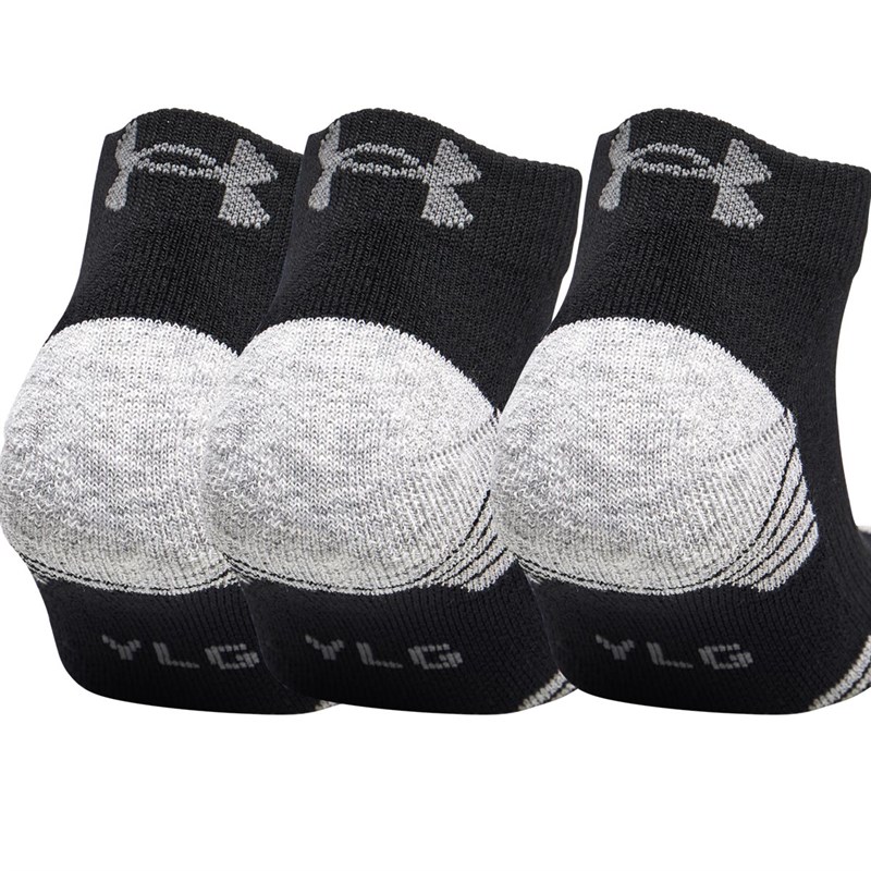 Buy Under Armour Junior HG HeatGear Low Cut Three Pack Socks Black