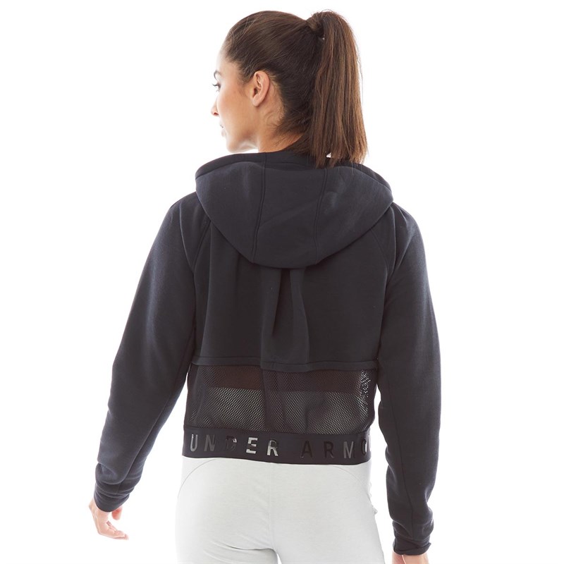 Buy Under Armour Womens Unstoppable Move Light Cropped Hoodie Black