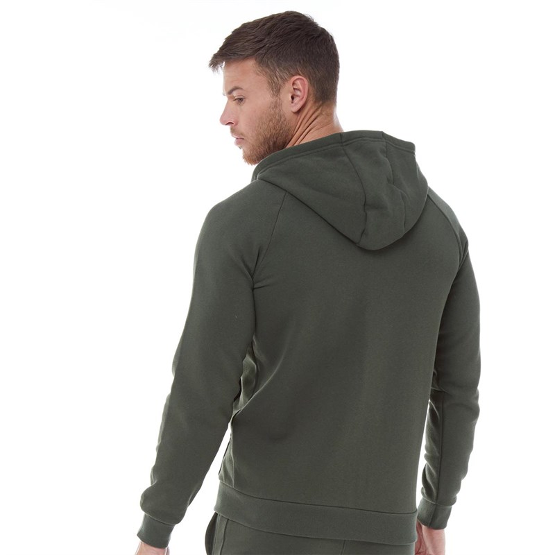 Buy Under Armour Mens Rival Fleece Full Zip Hoodie Khaki Green