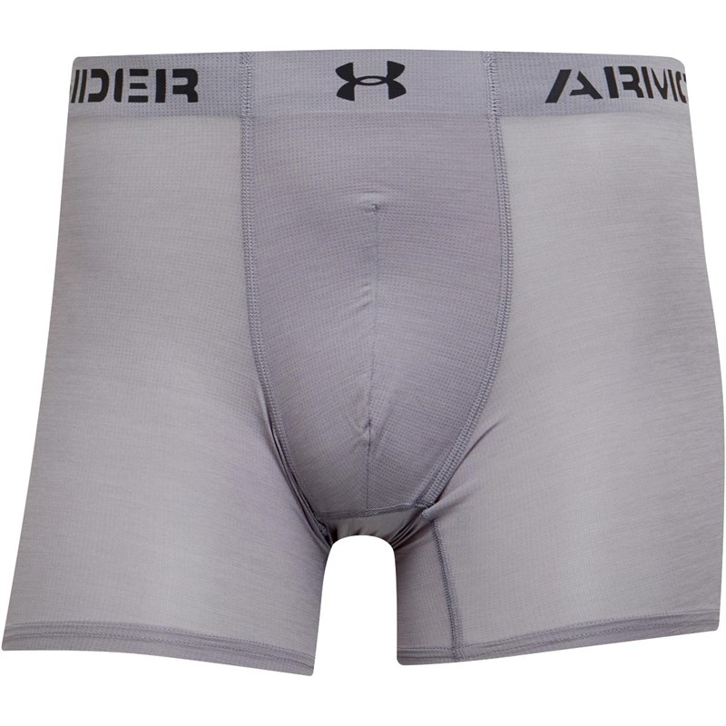 Under Armour Heren ArmourVent Mesh 6 Inch Boxershort Lichtgrijs