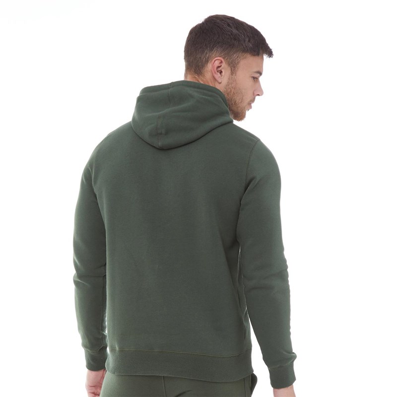 Buy Under Armour Mens Rival Fitted Hoodie Baroque Green/Black