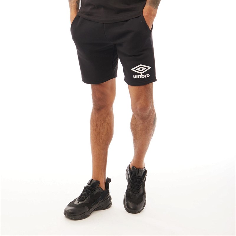Buy Umbro Mens Active Style Jog Shorts Black/White