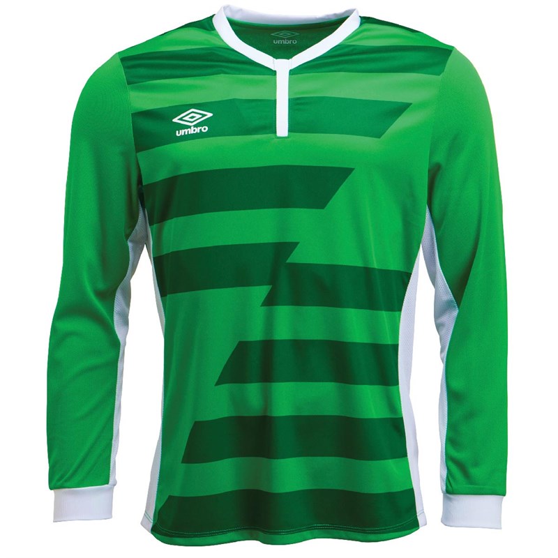 Buy Umbro Mens Vision Tech Long Sleeve Football Jersey Emerald