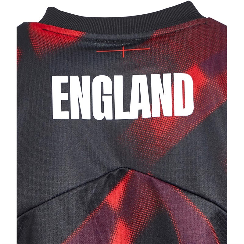 Buy Umbro Junior England Rugby Warm Up Jersey Fiery Red/Dark Purple/Black