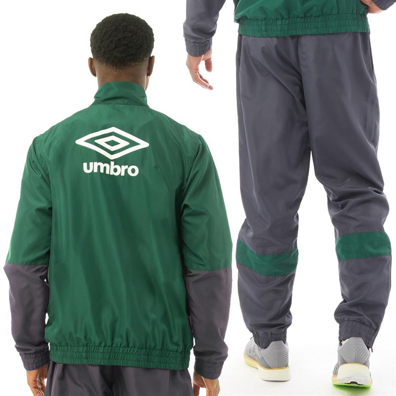 Buy Umbro Mens Active Style Woven Tracksuit Anthracite/Botanical Green