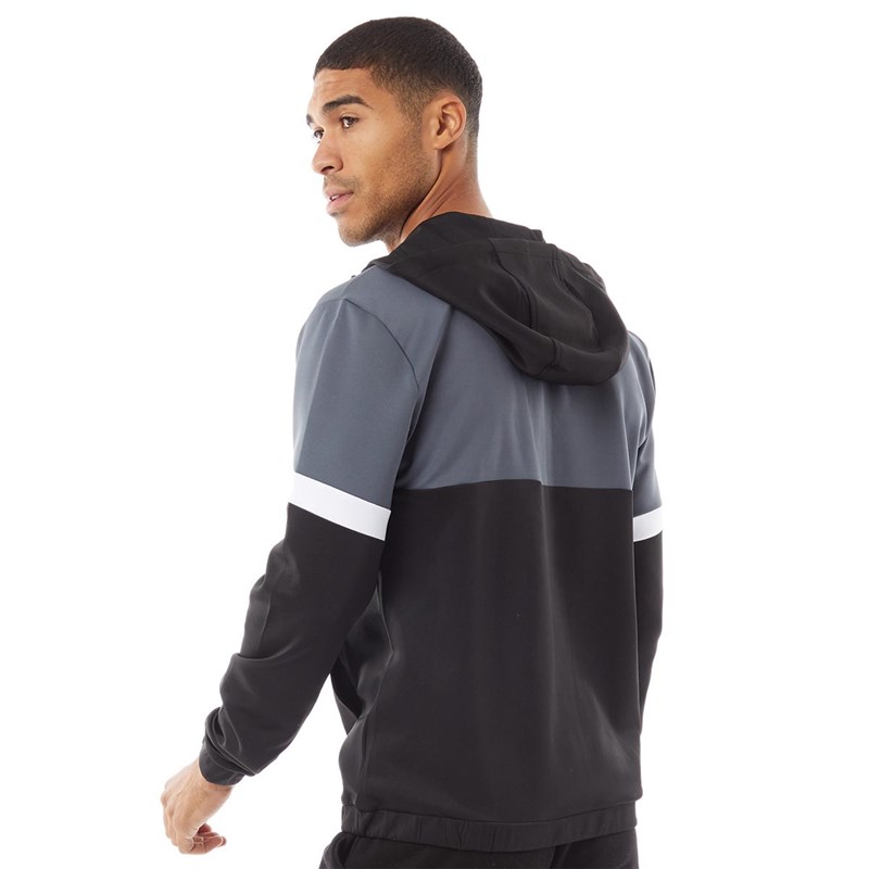 Buy 11 Degrees Mens Cut And Sew Quarter Zip Shell Hooded Track Top