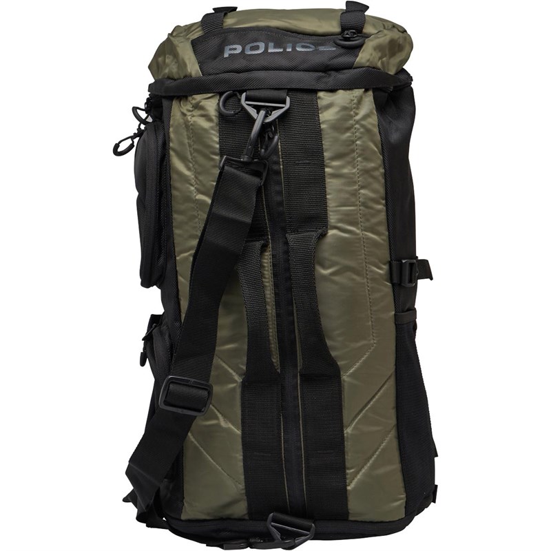 Buy Police Mens Travel Backpack/Duffle Army Green/Black