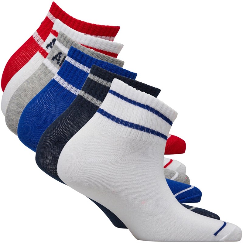 Buy Converse Boys Basic Wordmark Quarter Six Pack Socks Obsidian