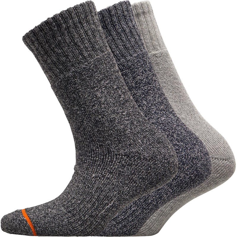 Buy WEATHERPROOF Womens Three Pack Thermal Crew Socks Black/Navy/Grey