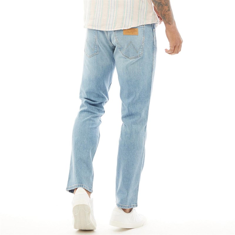Buy Wrangler Mens Greensboro Straight Fit Jeans Light Glory