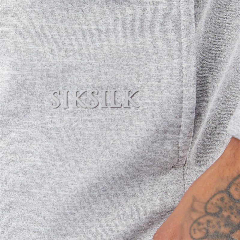 Buy SikSilk Mens Exhibit Cuffed Cargo Pants Grey