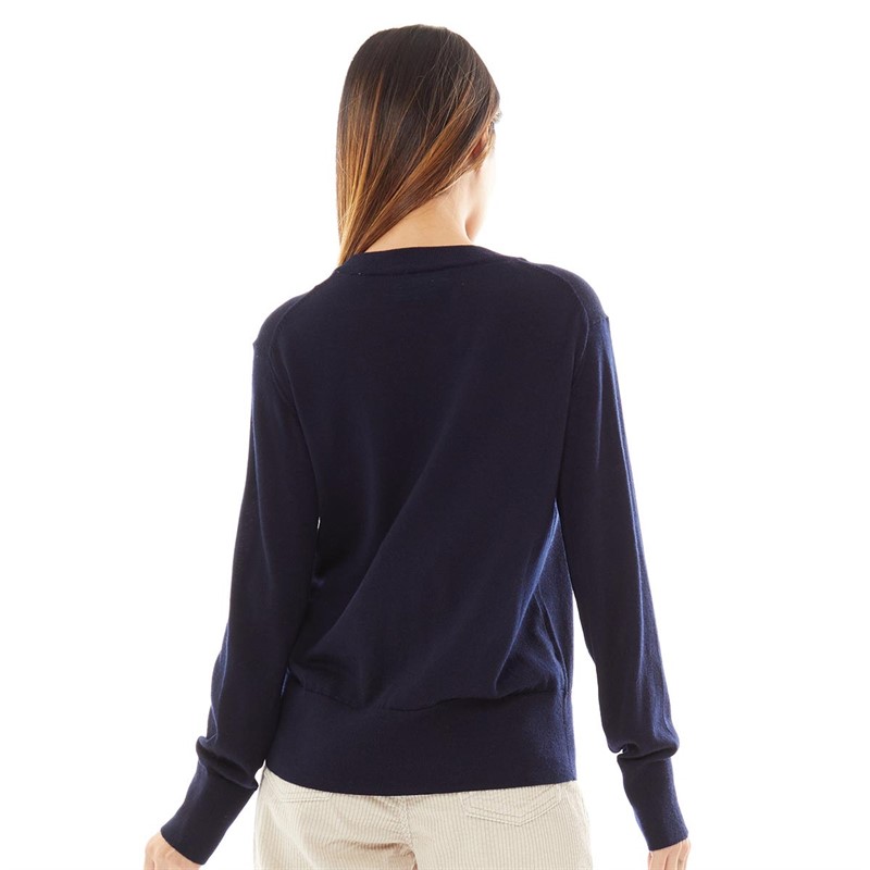 Buy JJXX Womens Rye Merino Wool Crew Neck Knit Navy Blazer