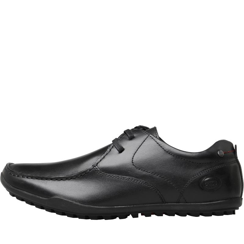 Buy Base London Mens Shield Lace Shoes Waxy Black