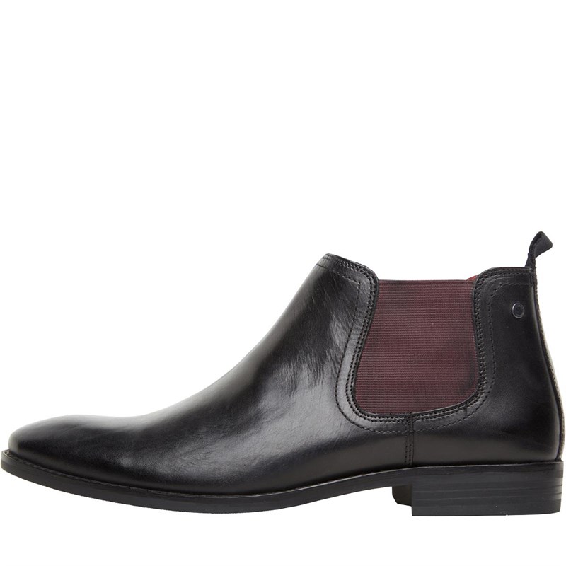 Buy Base London Mens Ramson Boots Black Waxy