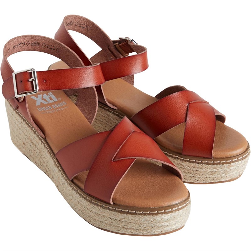 Buy Xti Womens Platform Espadrille Sandals Camel