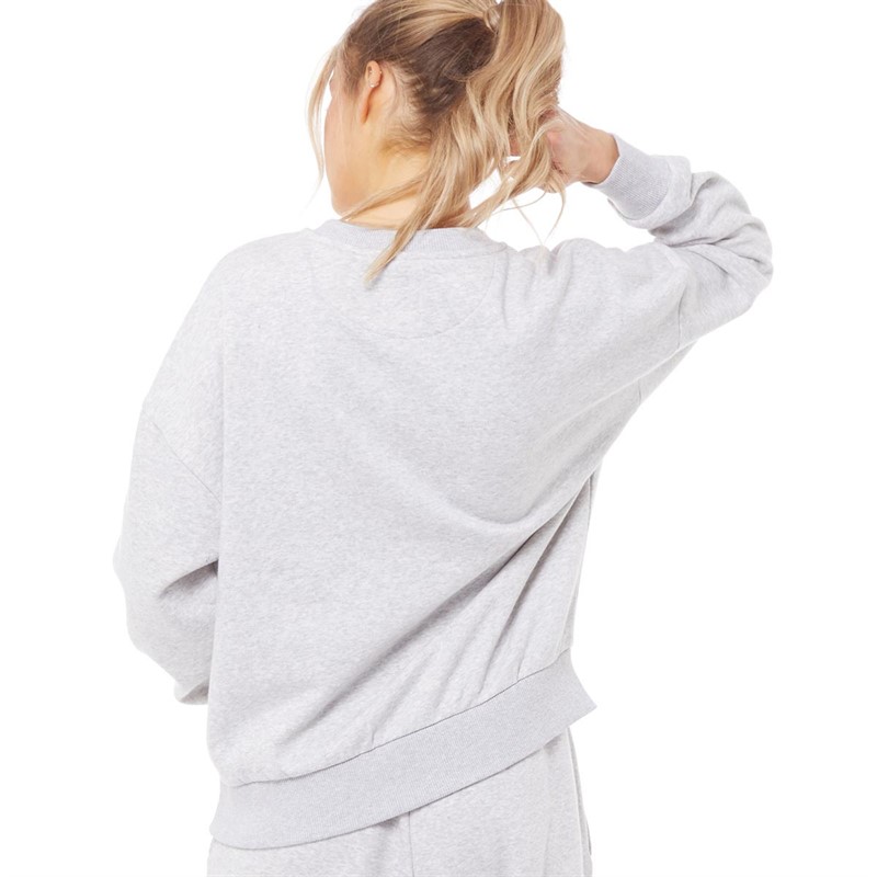 Buy Penfield Womens Embroidered Crew BB Sweatshirt Pearl Grey Marl