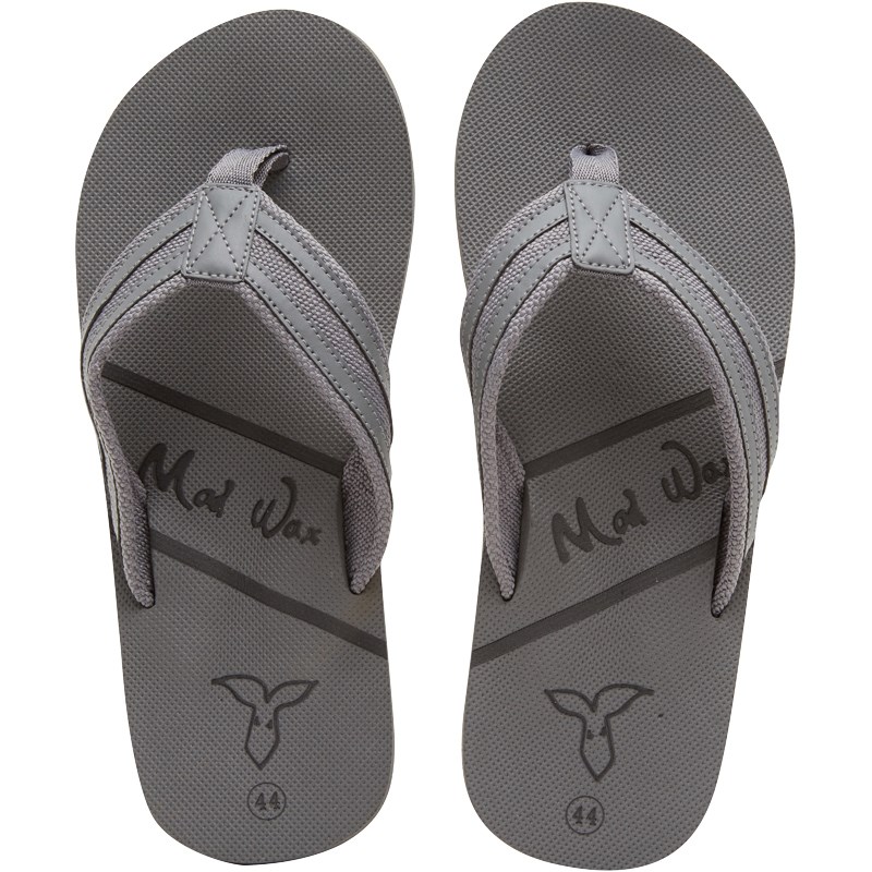Buy Mad Wax Mens Flip Flops Grey