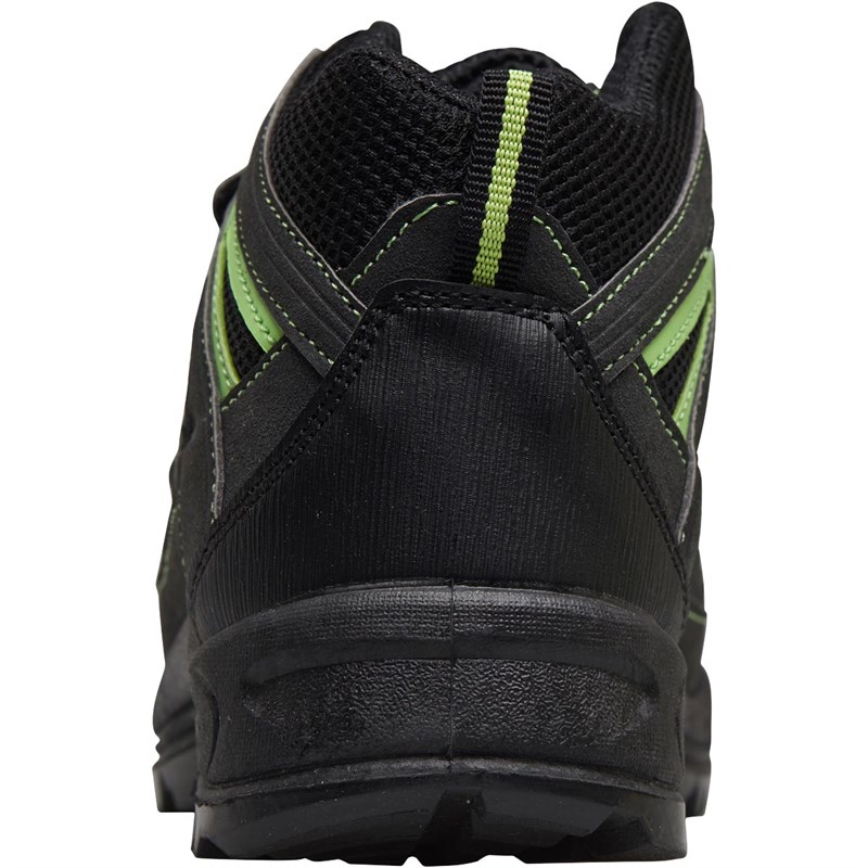 Buy Mad Wax Junior Boys Velcro Strap Hiking Boots Black/Lime