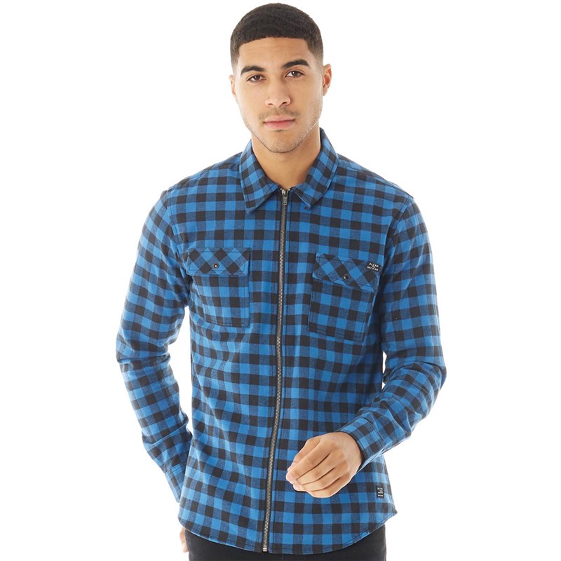 Buy Blend Mens Long Sleeve Shirt Electric Blue