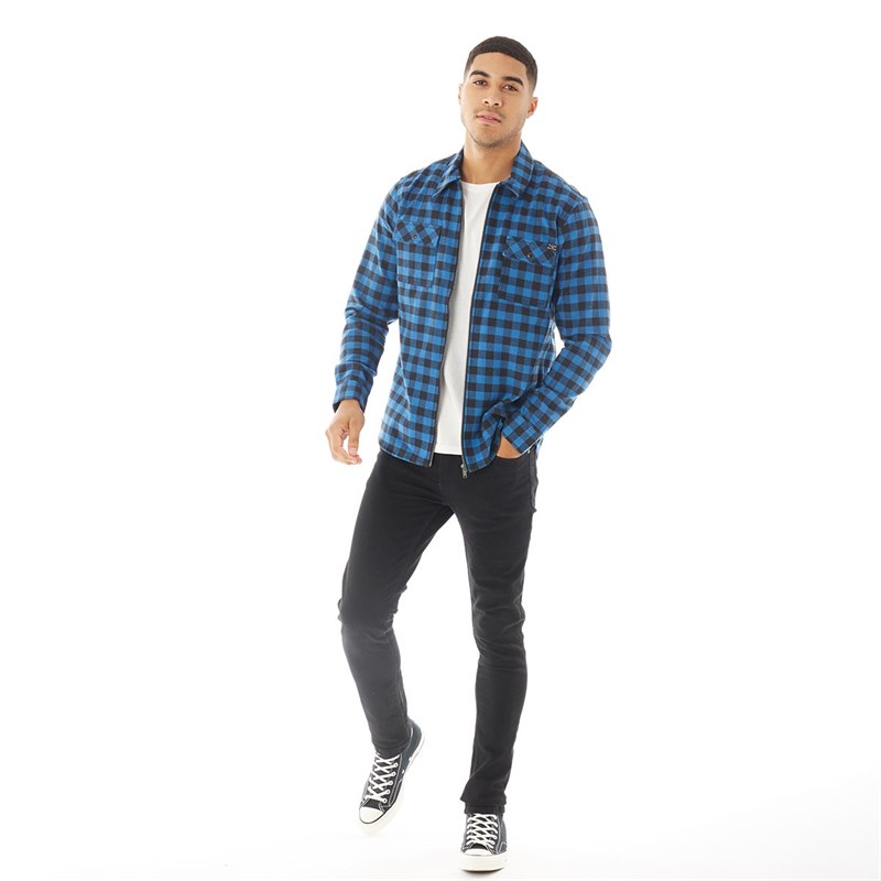 Buy Blend Mens Long Sleeve Shirt Electric Blue