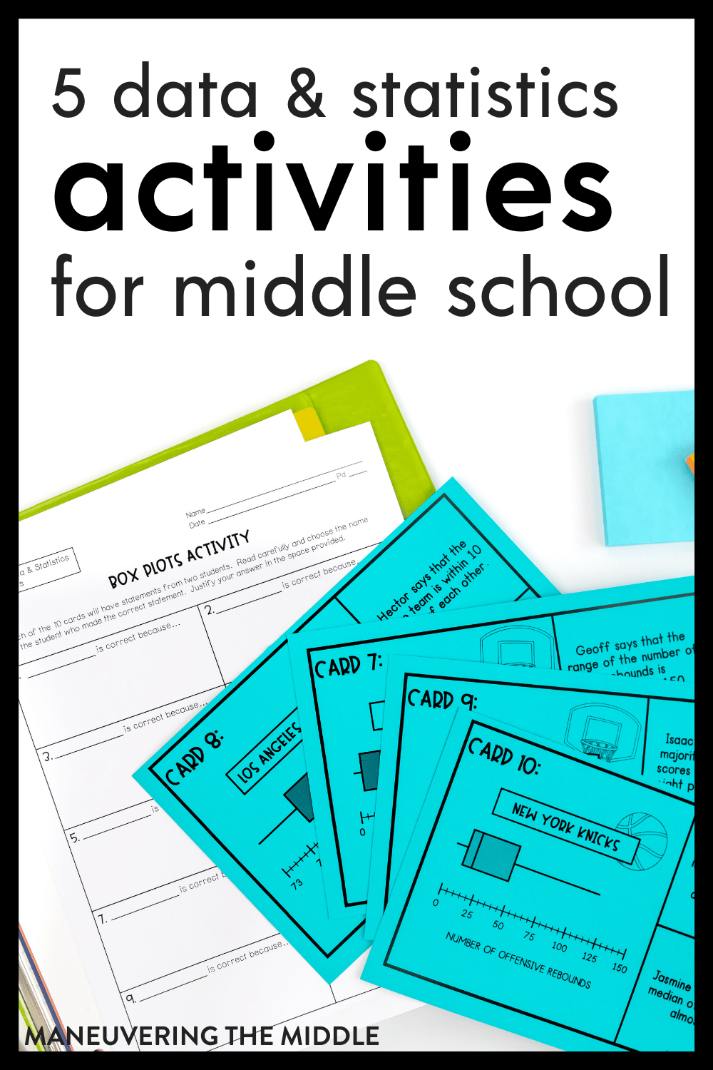5 Statistics Activities for Middle School Maneuvering the Middle